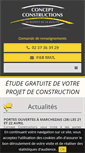 Mobile Screenshot of concept-constructions.fr